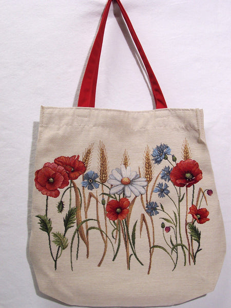 SHOPPER  POPPIES AND EAR OF CORN