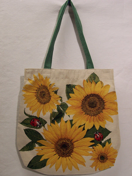 SHOPPER  SUNFLOWERS AND LADYBUGS