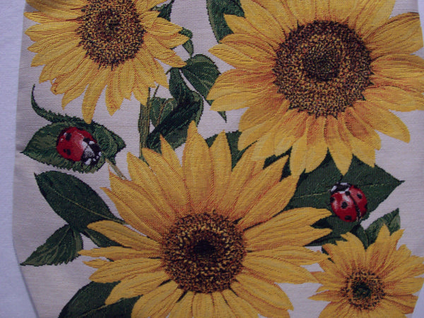 SHOPPER  SUNFLOWERS AND LADYBUGS