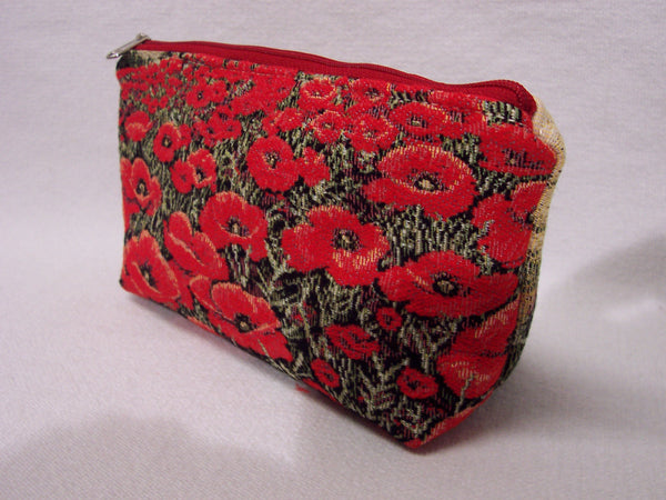 PURSE CASE TUSCAN LANDSCAPE POPPIES