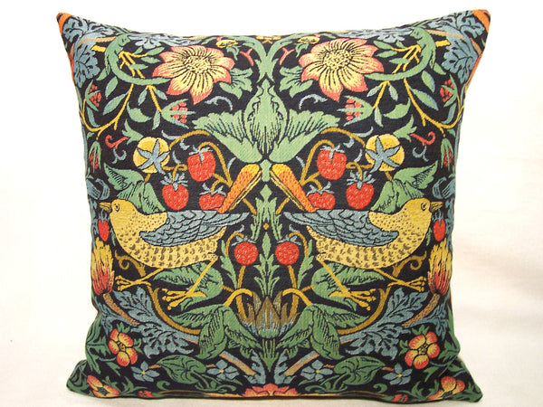 PILLOW COVER STRAWBERRY THIEVES BLUE'