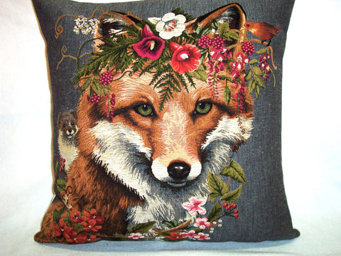 PILLOW COVER FOX AND HAMSTER
