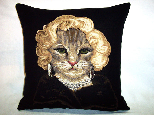 PILLOW COVER MARILYN MONROE CAT