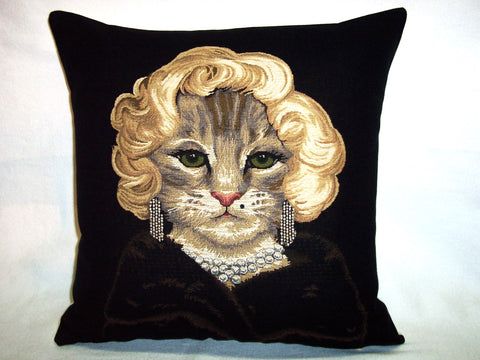 PILLOW COVER MARILYN MONROE CAT