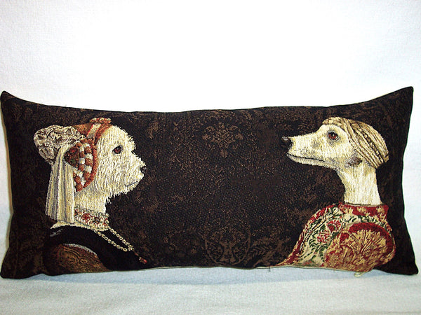 DELLA FRANCESCA DOG  PILLOW TAPESTRY