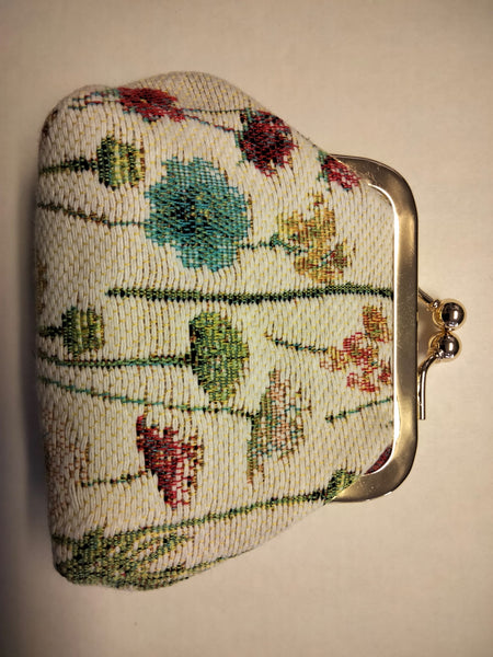 COIN CASE WILDFLOWERS WHITE BACKGROUND