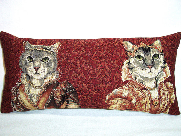 MEDICI CATS  PILLOW TAPESTRY