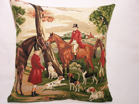PILLOW COVER   FOXHUNT SCENE RIGHT