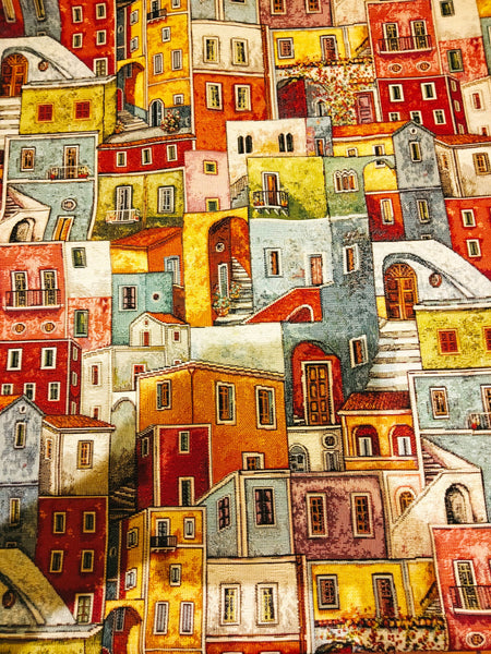 FABRICS GOBELIN SMALL HOUSES