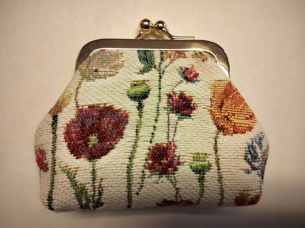 COIN CASE WILDFLOWERS WHITE BACKGROUND