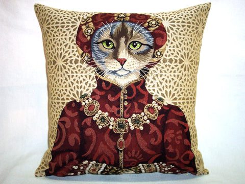 PILLOW COVER MEDIEVAL CAT
