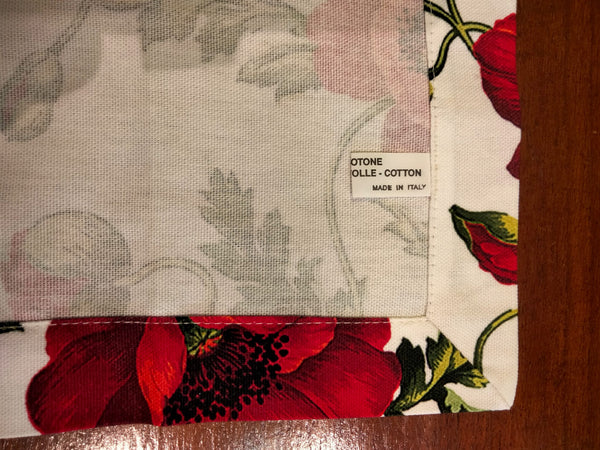 POPPY PRINTED TABLECLOTH