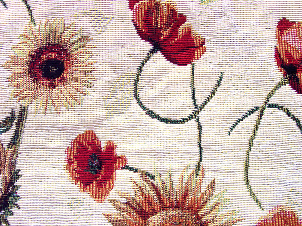 SHOPPER  POPPIES AND SUNFLOWERS