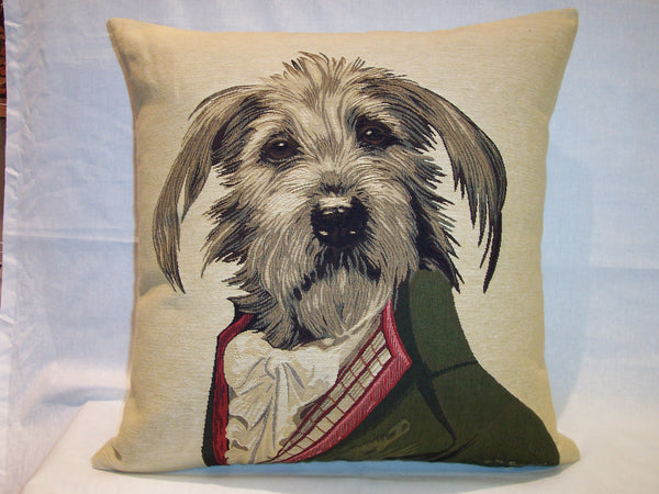 BASSETT GRIFFON PILLOW TAPESTRY