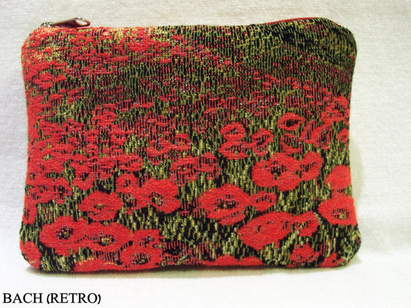 Purse Tuscan countryside with poppies
