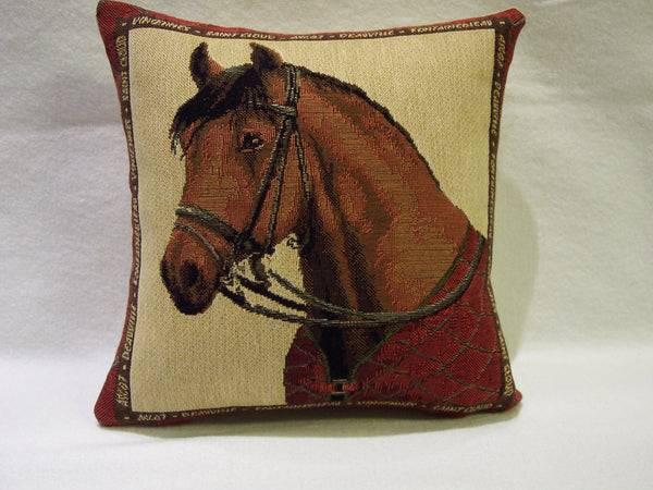 HORSE PILLOW TAPESTRY