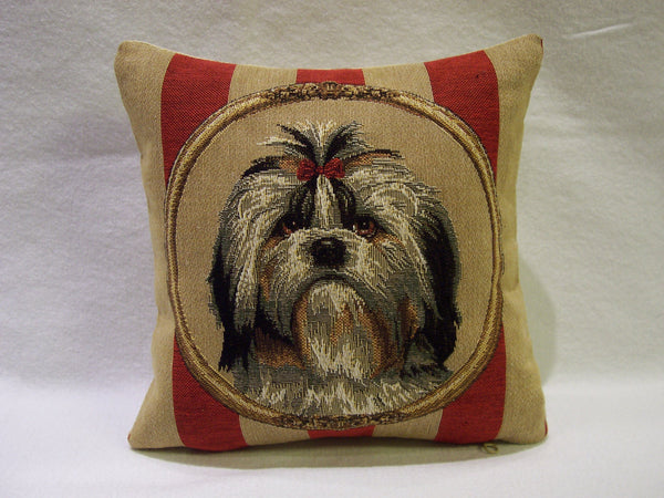 WALLPAPER SHIH TZU PILLOW TAPESTRY