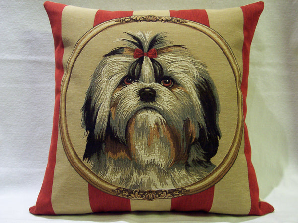 WALLPAPER SHIH TZU PILLOW TAPESTRY
