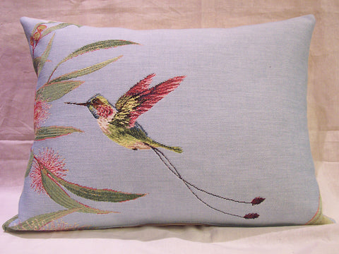 Eucalyptus and  hummingbird Pillow Tapestry