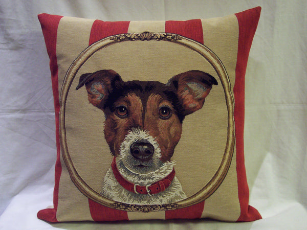 WALLPAPER JACK RUSSELS PILLOW TAPESTRY