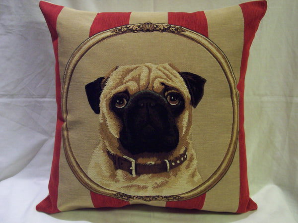 WALLPAPER PUG PILLOW TAPESTRY