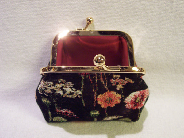 COIN CASE WILDFLOWERS DARK BACKGROUND