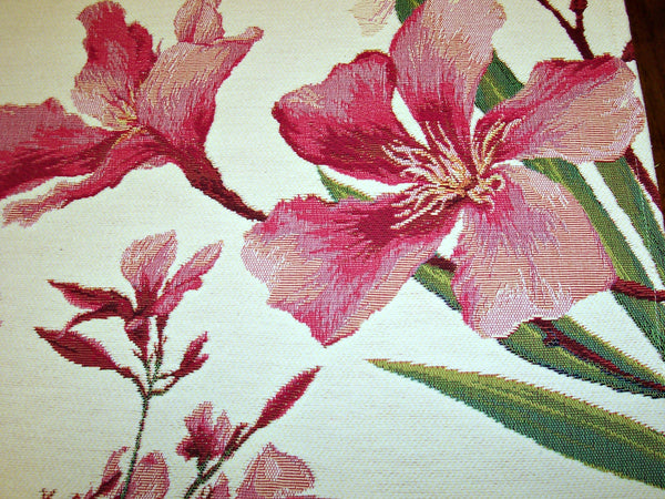 OLEANDER  WHITE BACKGROUND RUNNER