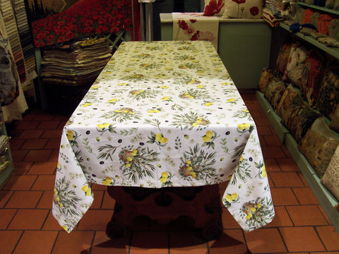 TABLECLOTH   LEMONS AND OLIVES