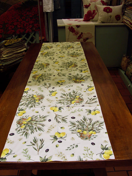 TABLECLOTH   LEMONS AND OLIVES