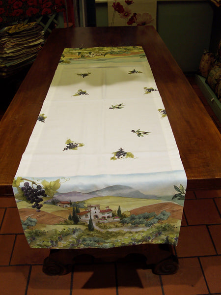 TUSCAN LANDSCAPE PRINTED RUNNER