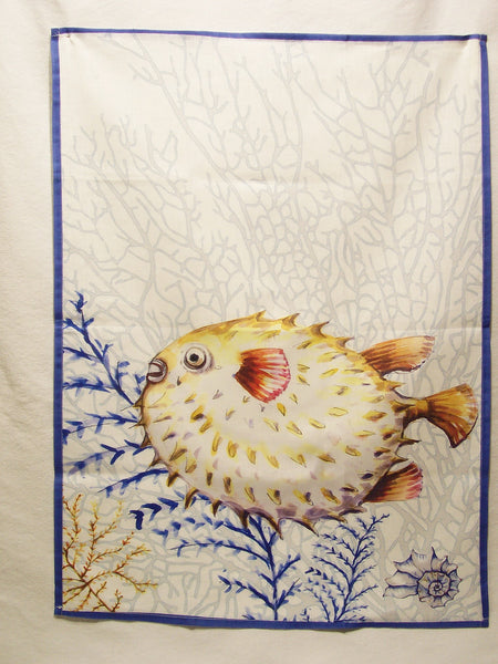 KITCHEN TOWEL  PUFFER FISH