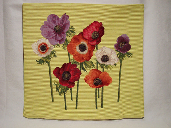 PILLOW COVER  EIGHT ANEMONES
