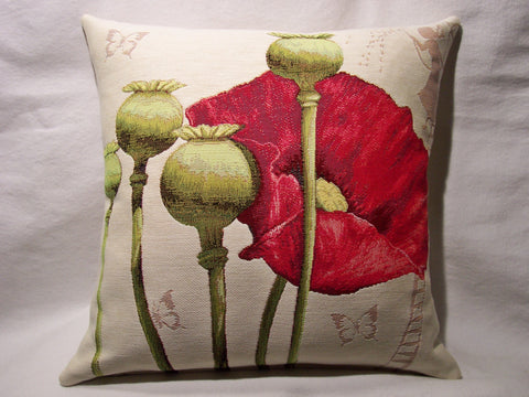 Poppy Light Pillow Tapestry