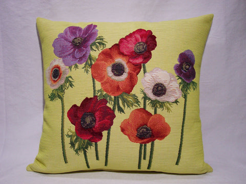 PILLOW COVER  EIGHT ANEMONES
